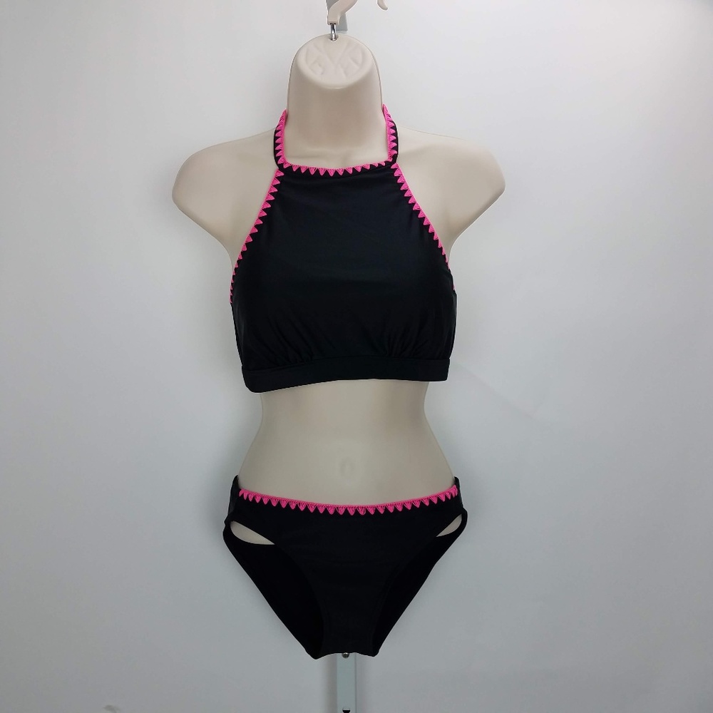 Seekers Australia Bikini Set Sz 6 Blk  G3